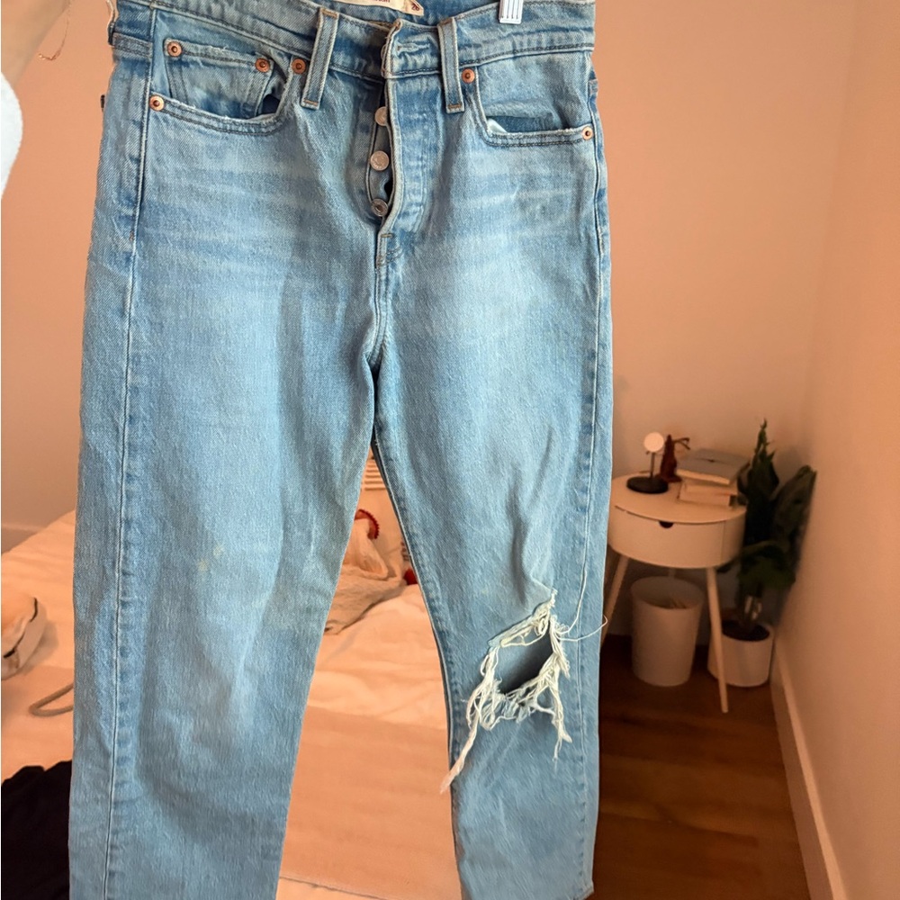 Levi's Light Blue Straight Leg Jeans
